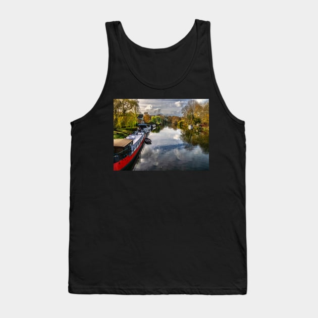 The View Upriver From Whitchurch Bridge Tank Top by IanWL